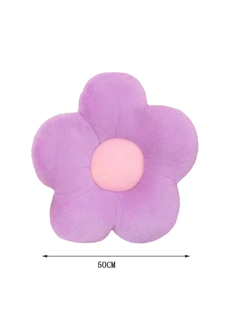 50 CM Flower shape Plush Toy Soft Stuffed Doll Multi-Function And Multi-Purpose For Girls And Boys All Ages Gift (Purple) - Image 2